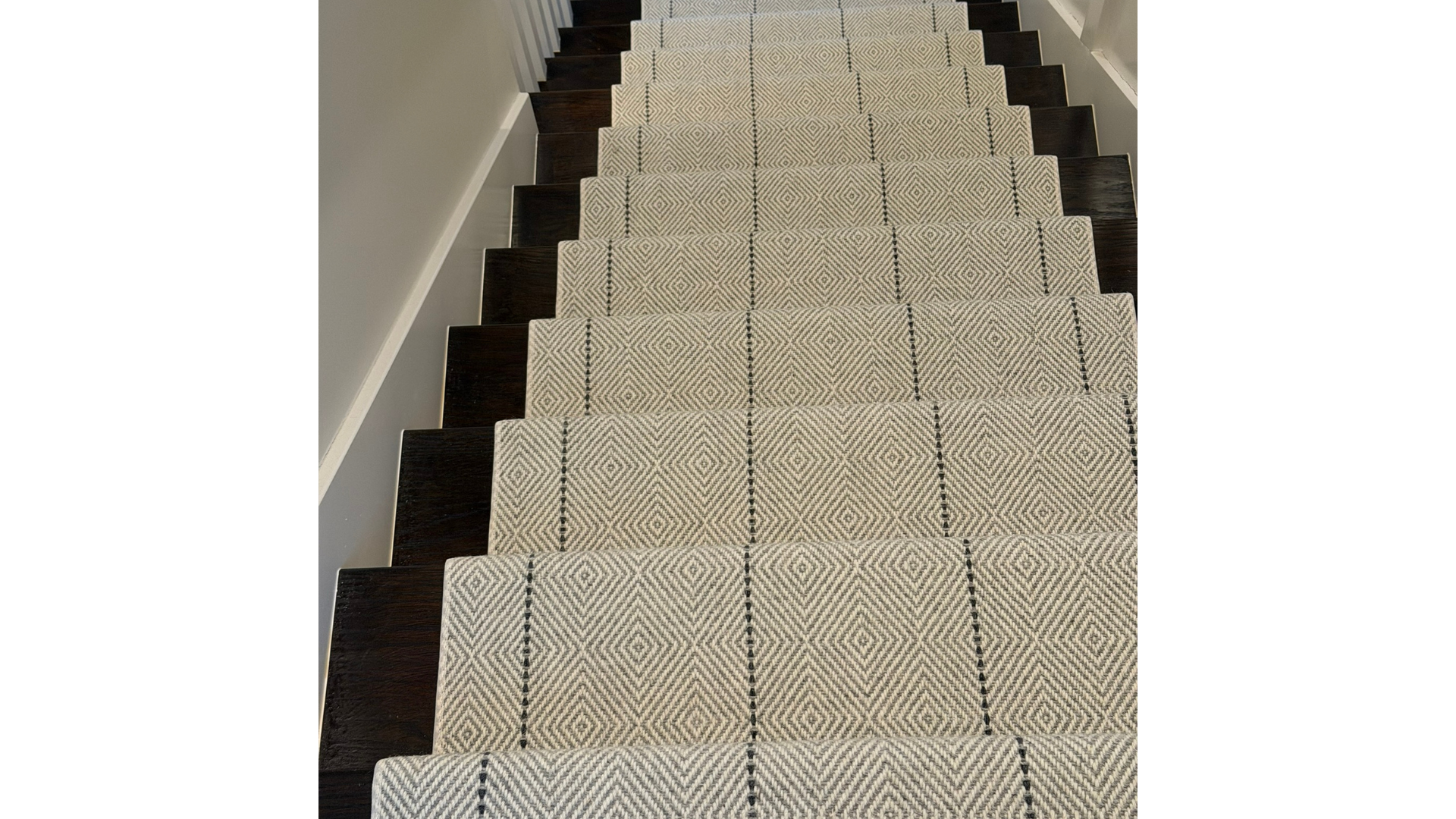 Custom stair runner installation in Westland MI