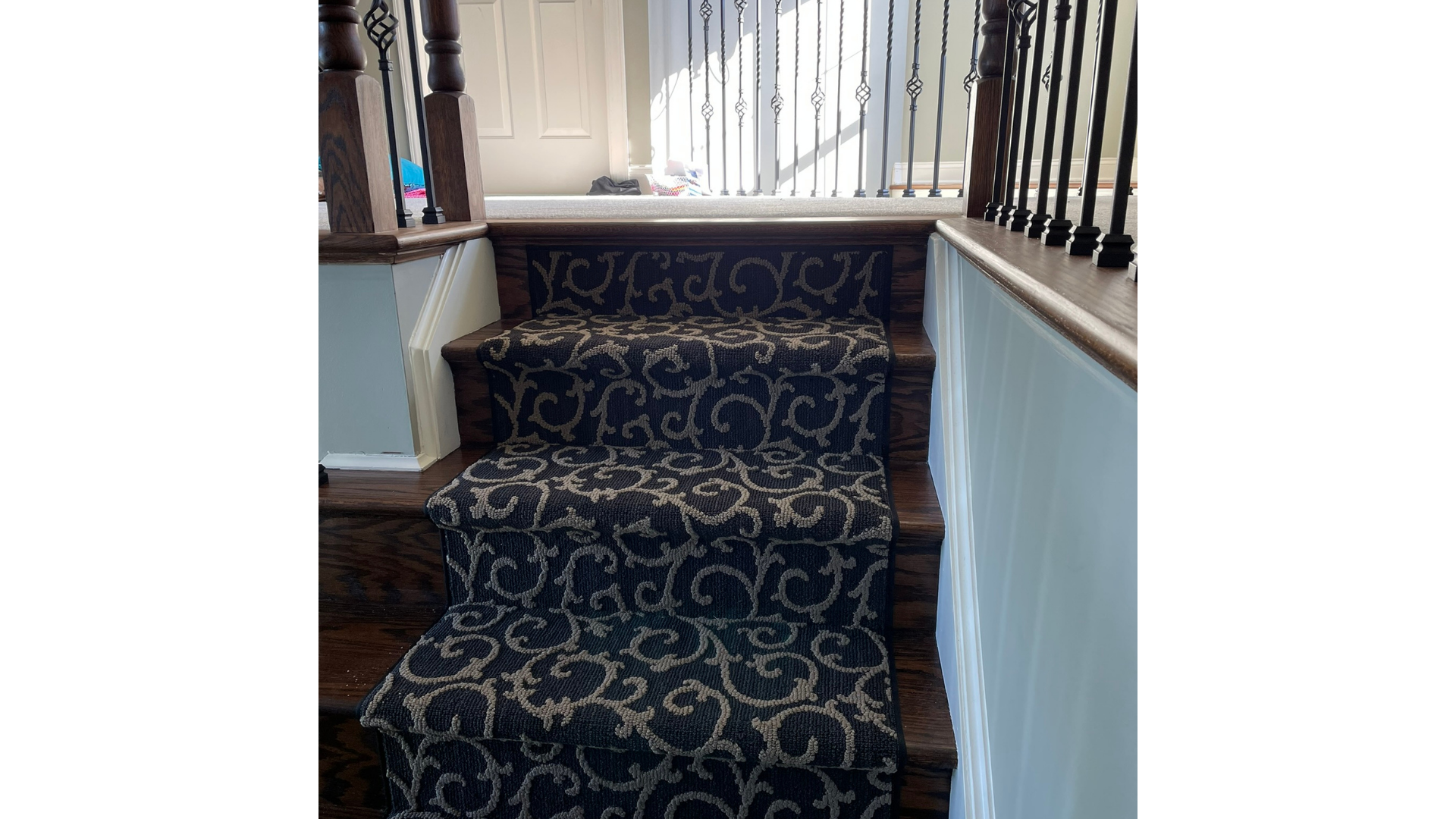 Stair runner carpet for hardwood stairs