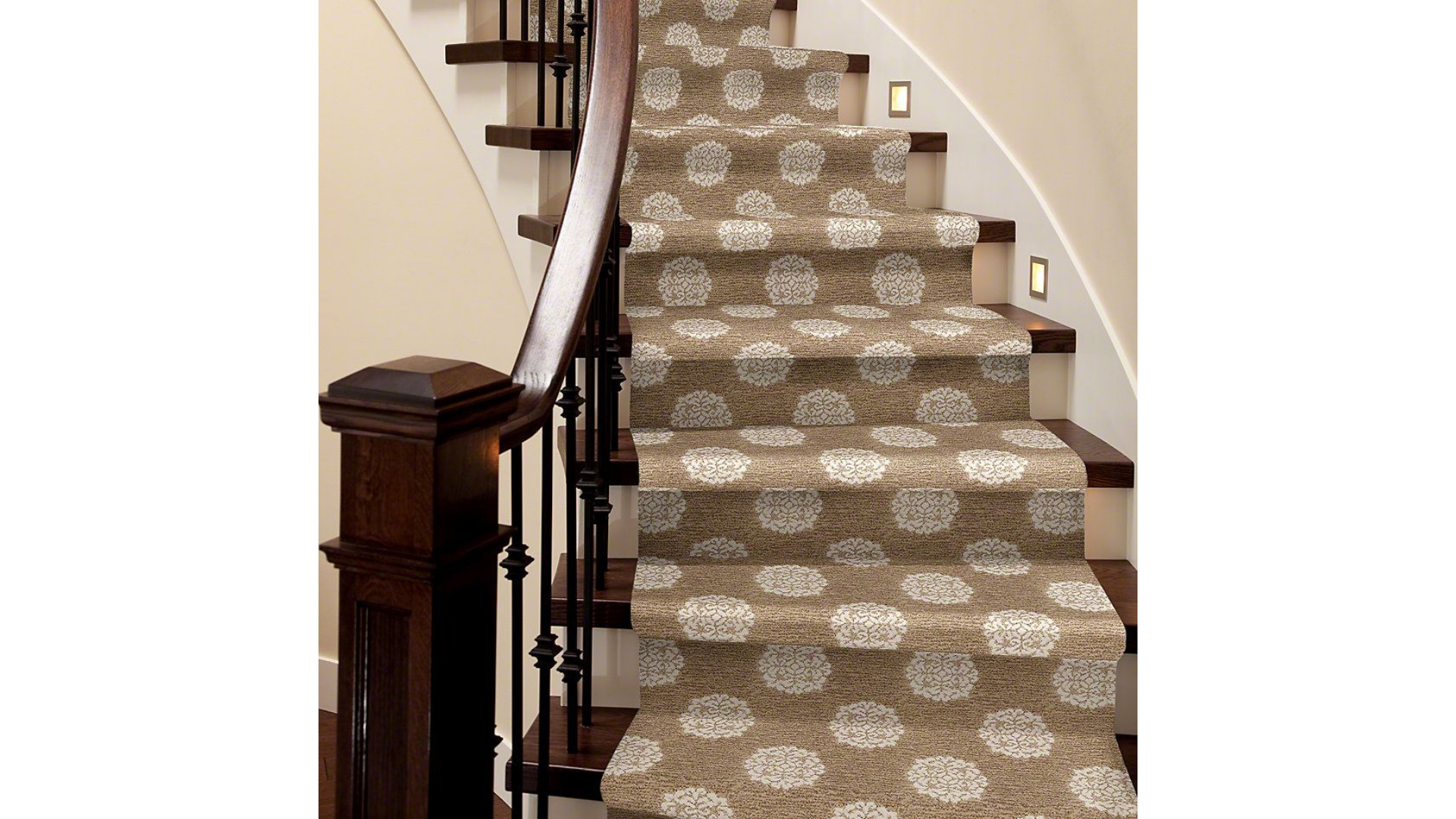 Designer stair runner in Metro Detroit home
