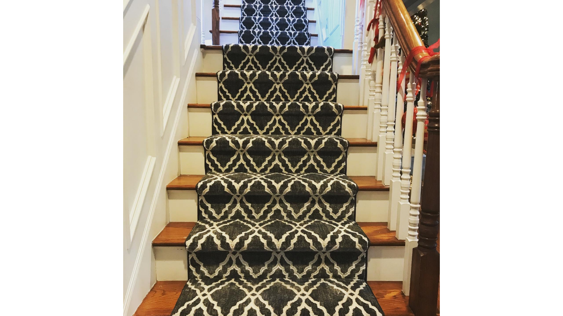 Family-friendly carpet stair runner
