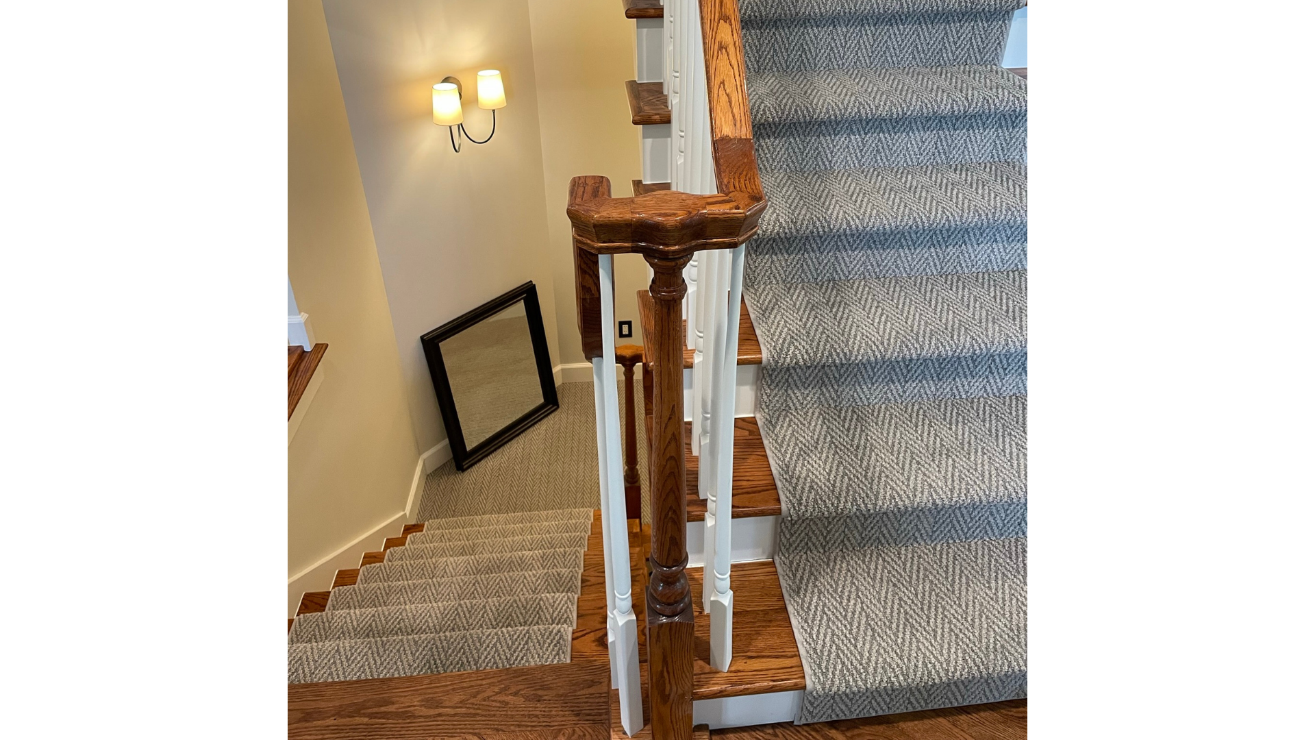 Decorative carpet stair runner in Westland MI